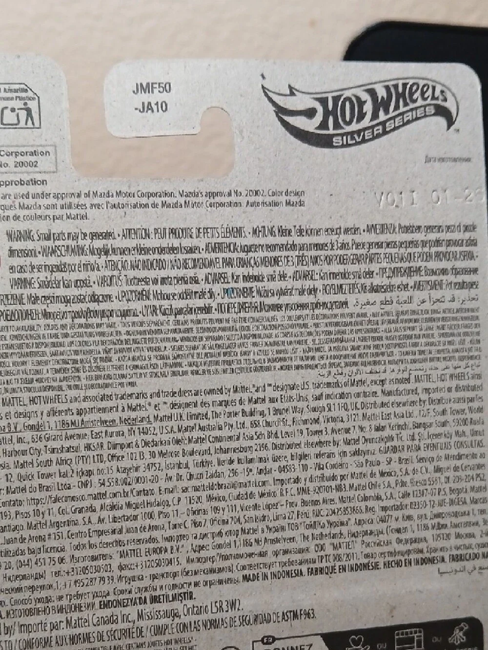 Hot Wheels 1991 Mazda MX-5 Miata - Arizona Teal Pink Silver Series - Picture 4 of 4